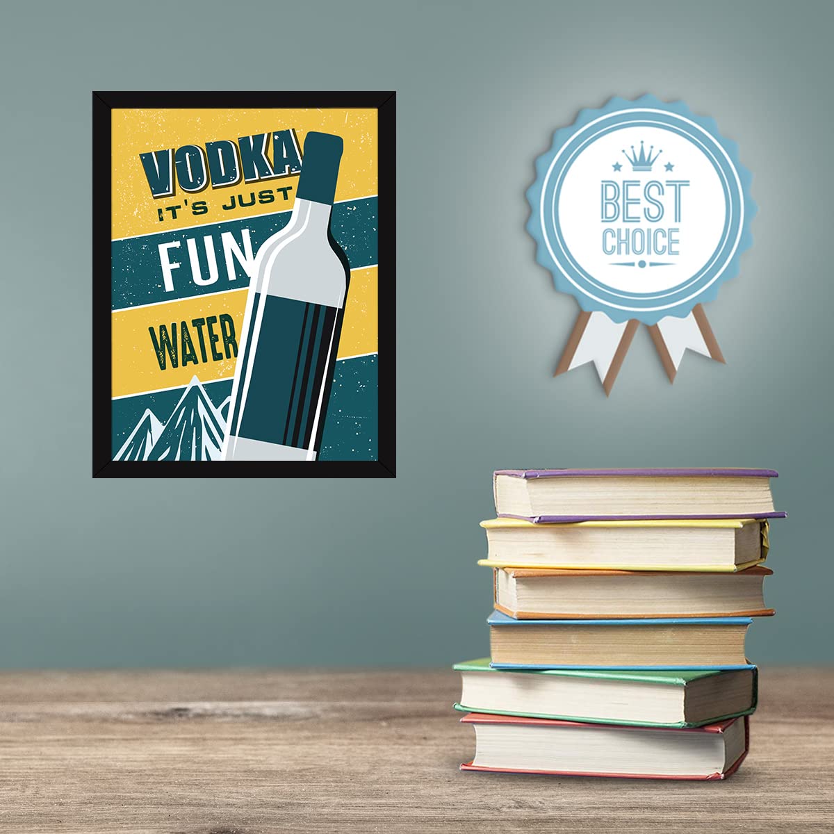 Bar, Rum, Whisky, Vodka (Set of 4)