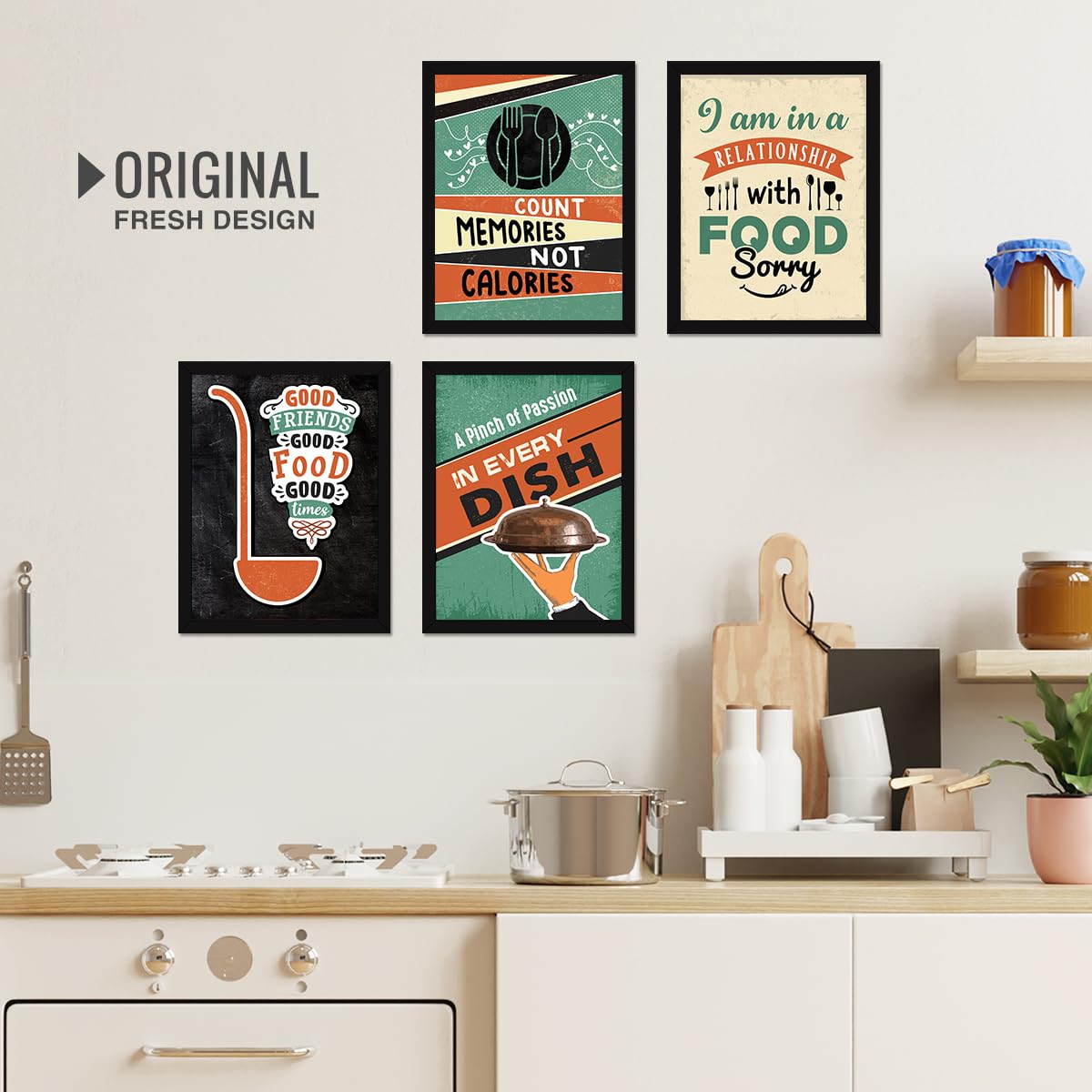Restaurant Kitchen Dining Food (Set of 4)