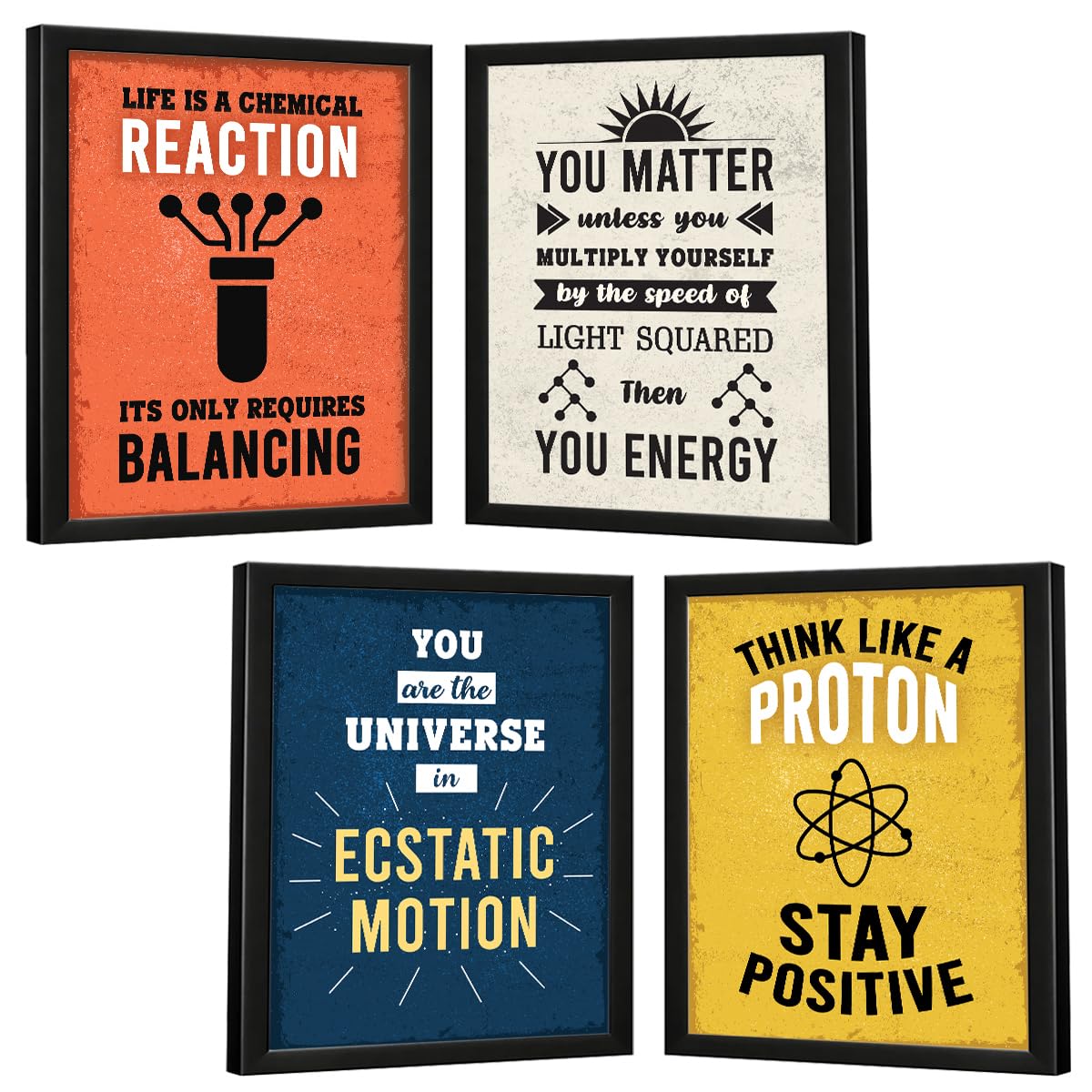 Science Quotes Proton (Set of 4)