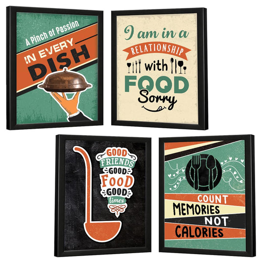 Restaurant Kitchen Dining Food (Set of 4)