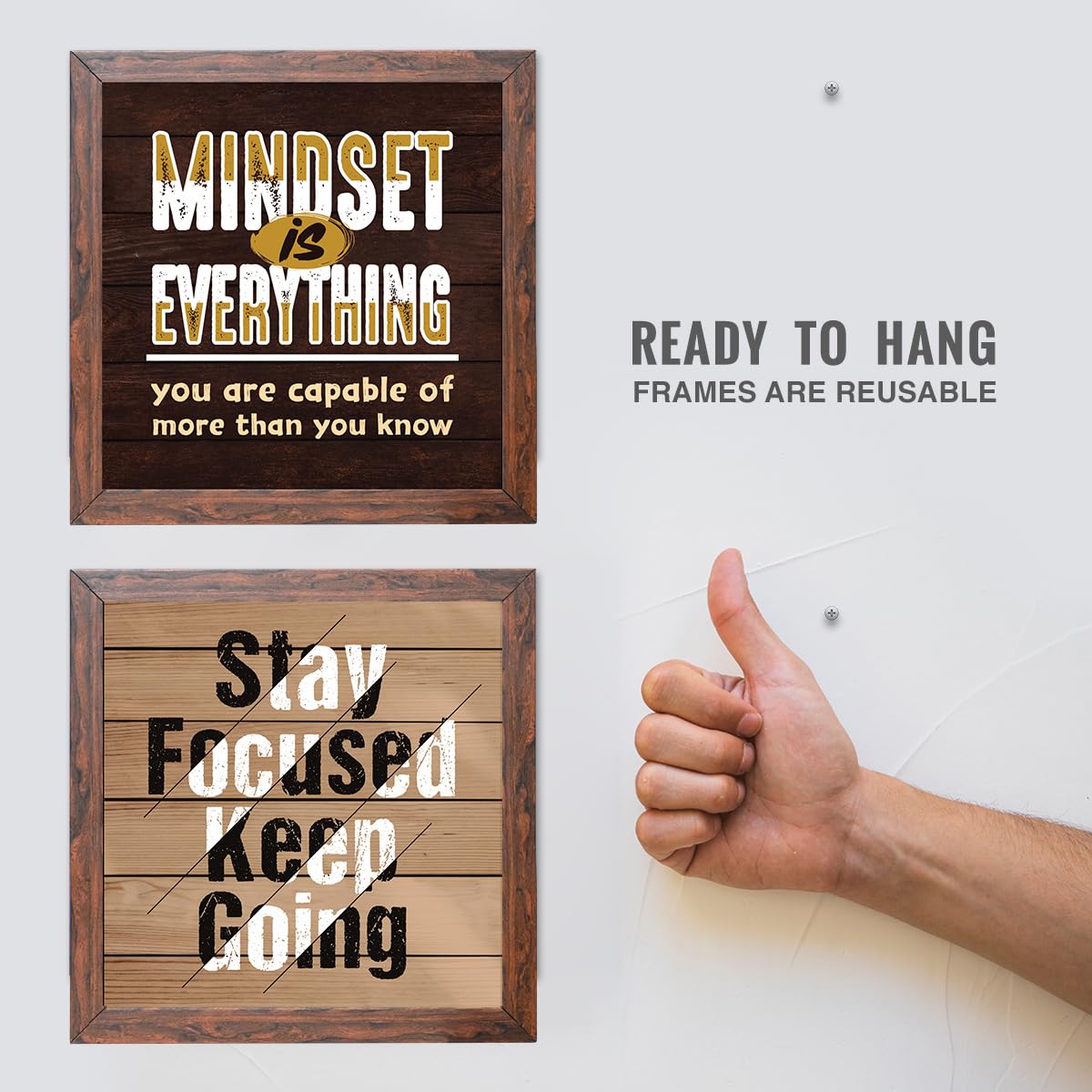 Motivational Inspirational Office (Set of 4)