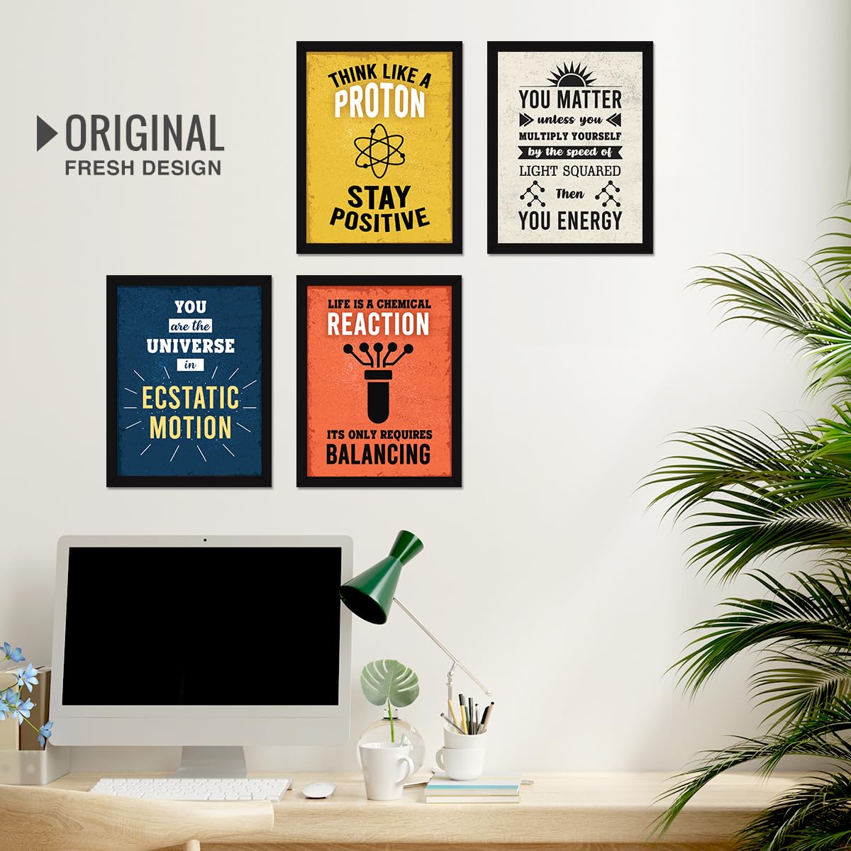 Science Quotes Proton (Set of 4)