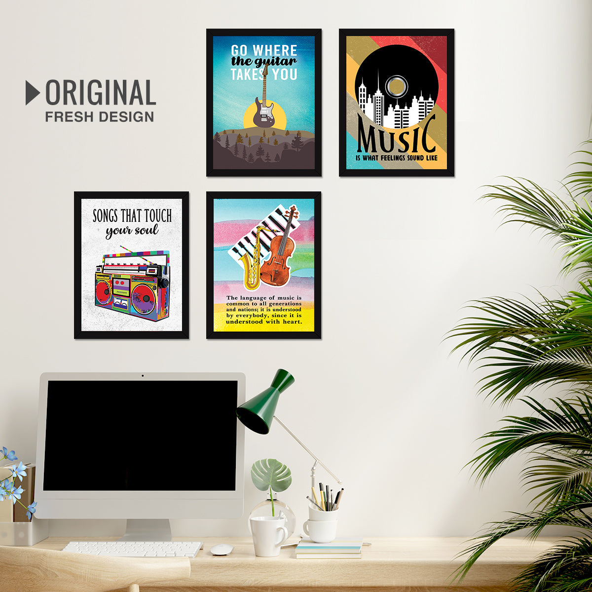 Music Quotes (Set of 4)