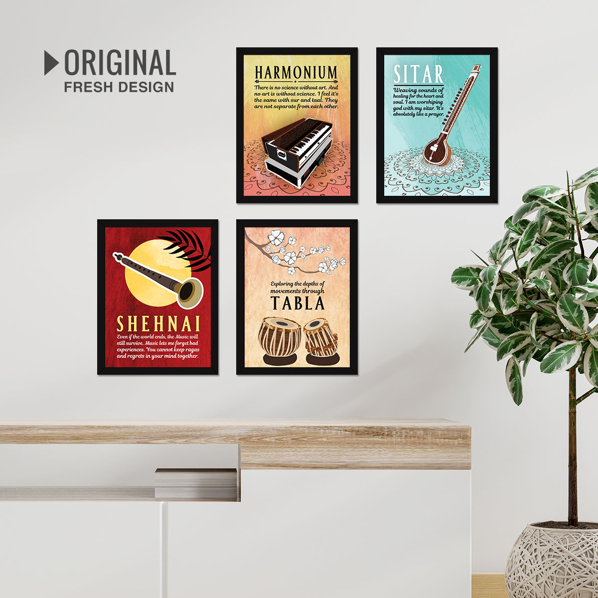 Music Quotes (Set of 4)