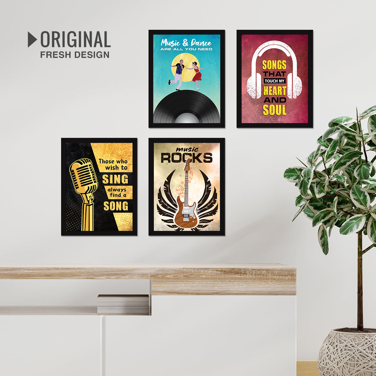 Music Quotes (Set of 4)