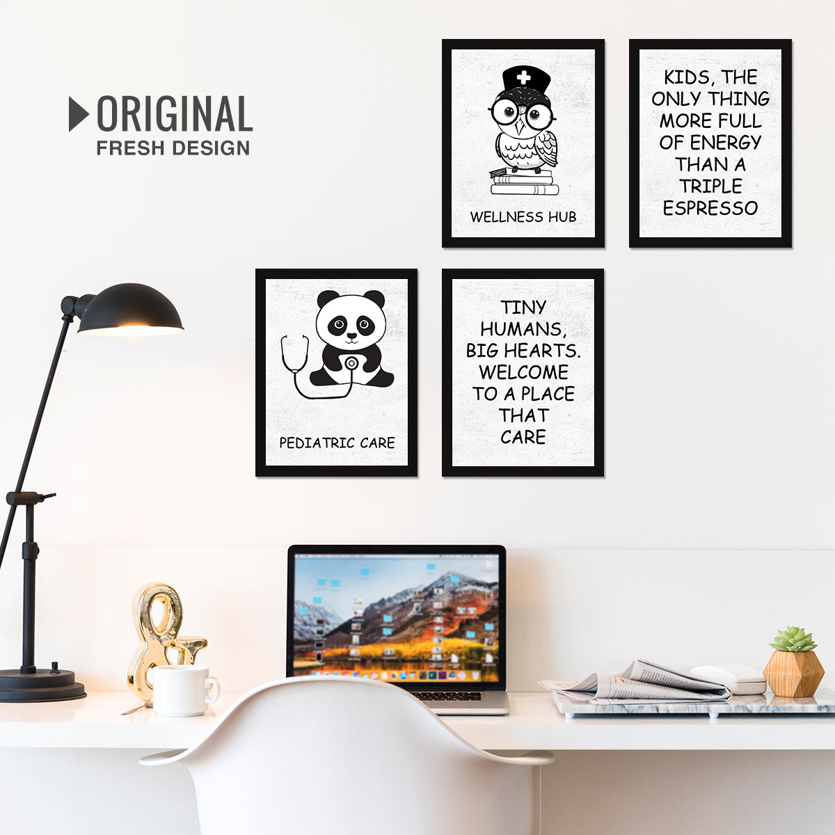 Doctor  Quotes Set of 4