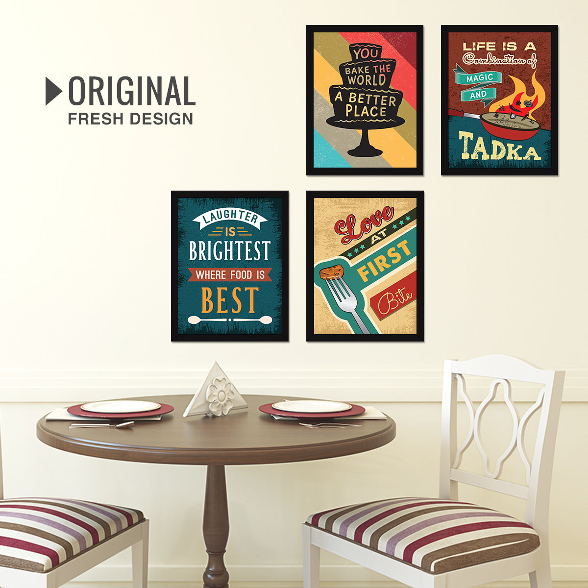 Restaurant Kitchen Dining Food (Set of 4)