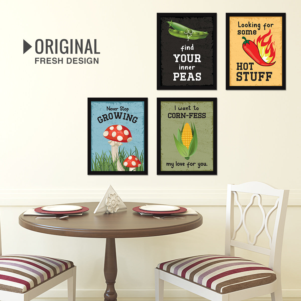 Restaurant Kitchen Dining Food (Set of 4)