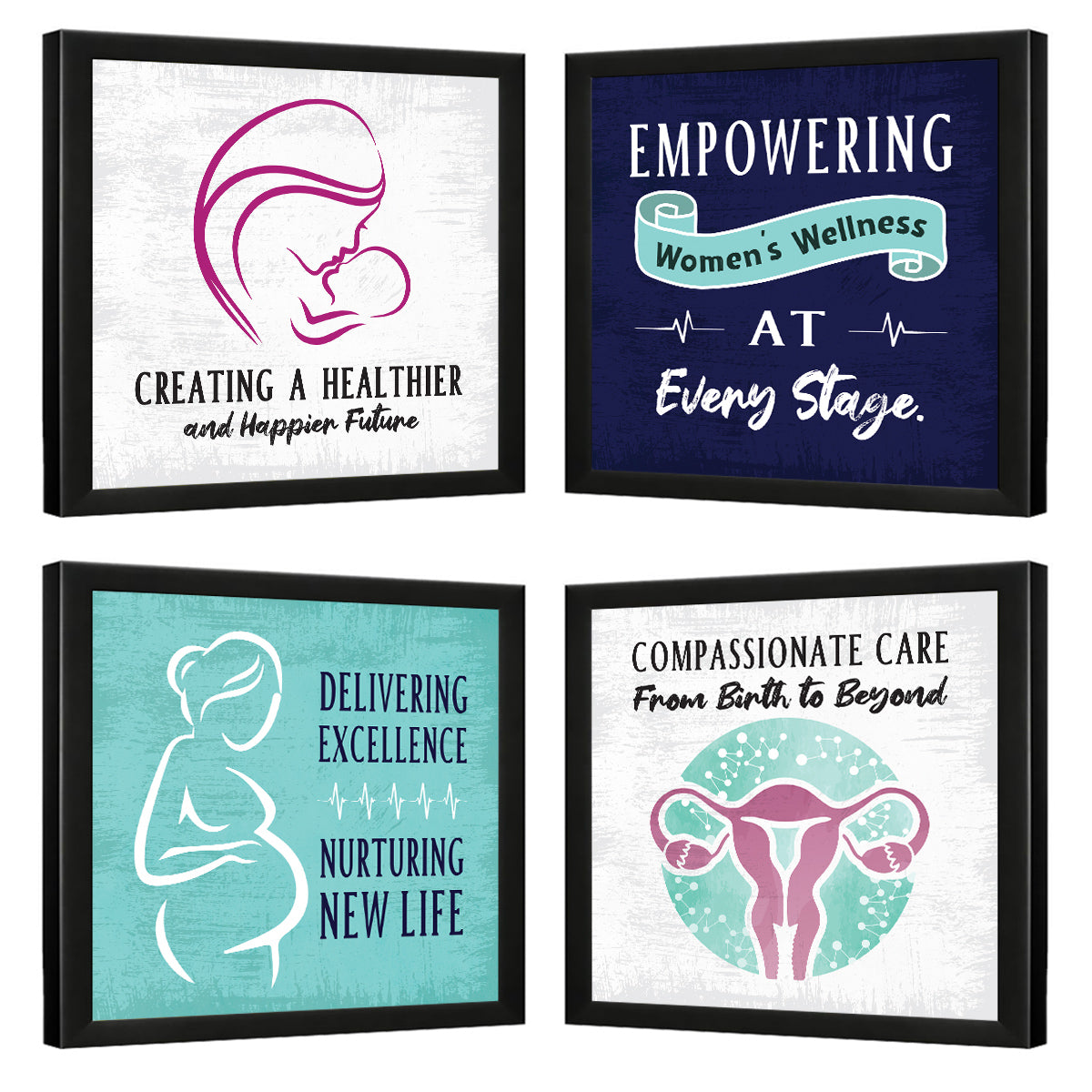 Gynecologist - Obstetrician - Doctor - Set of 4