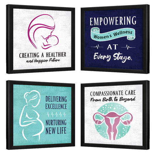 Gynecologist - Obstetrician - Doctor - Set of 4