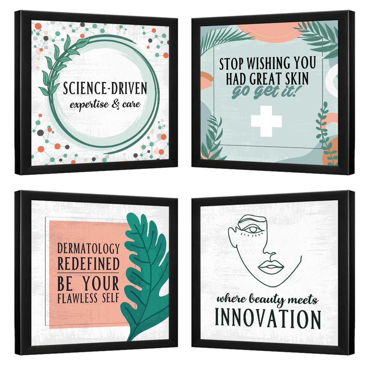 Dermatologist Doctor Quotes - Set of 4
