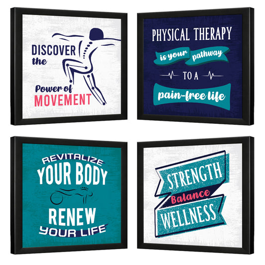 Physiotherapy Doctor Quotes - Set of 4