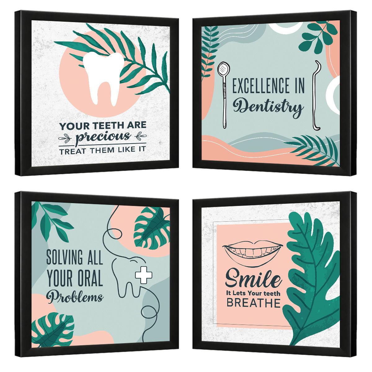 Dentist Doctor Quotes set of 4