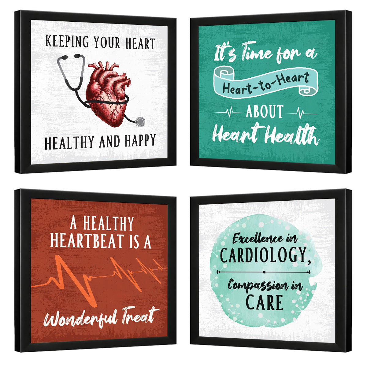 Cardiologist Heart Quotes set of 4