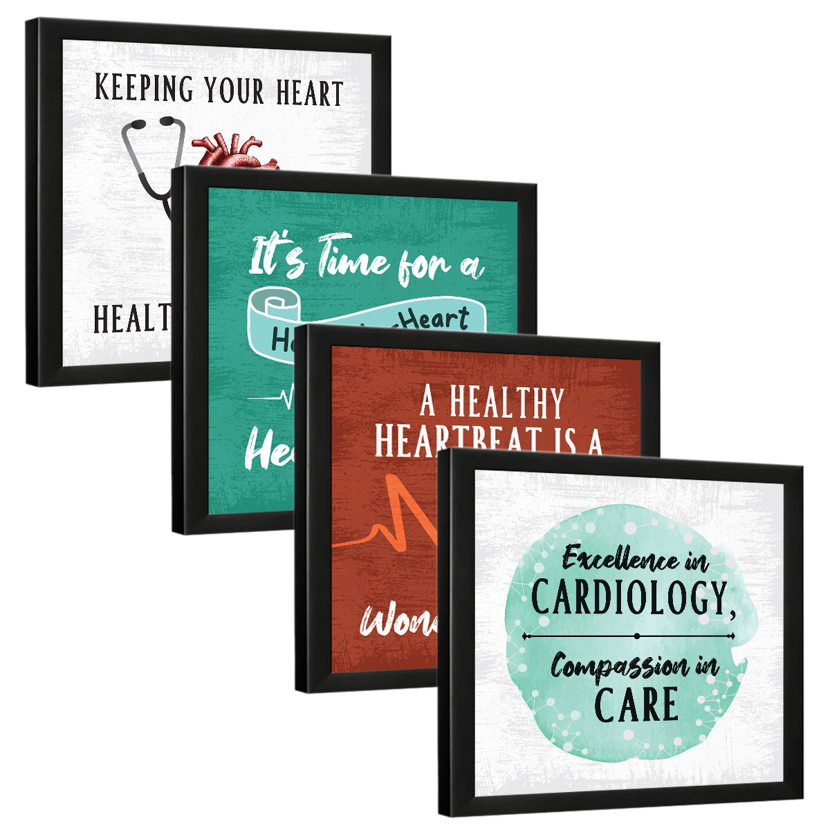 Cardiologist Heart Quotes set of 4