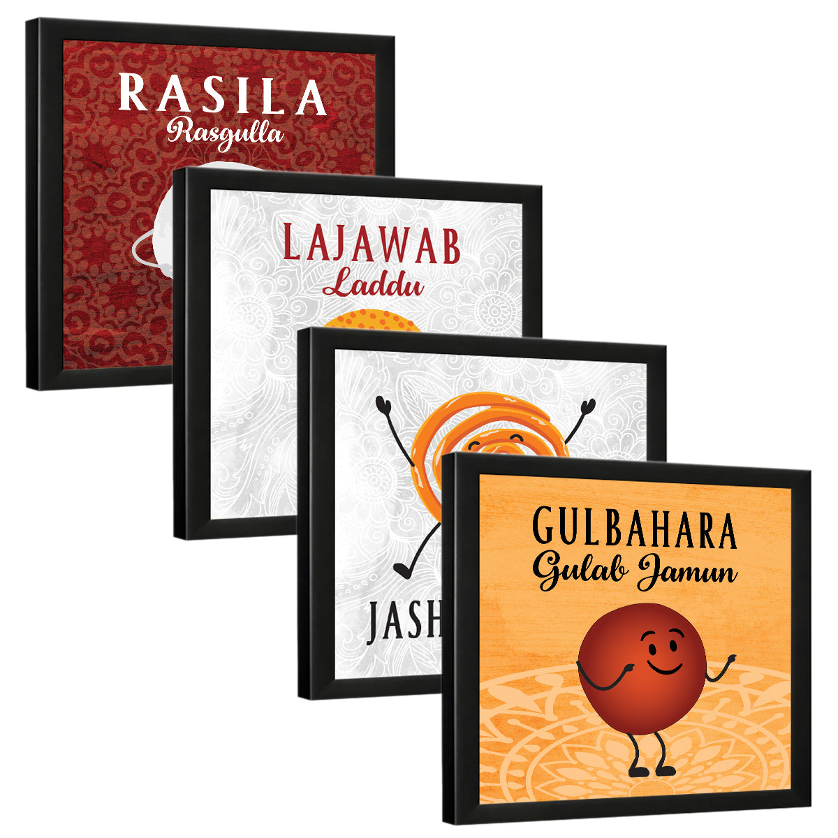 Mithai Sweets Restaurant Quotes (Set of 4)