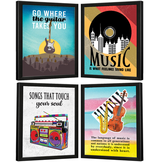 Music Quotes (Set of 4)