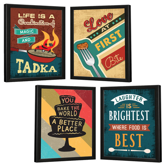 Restaurant Kitchen Dining Food (Set of 4)