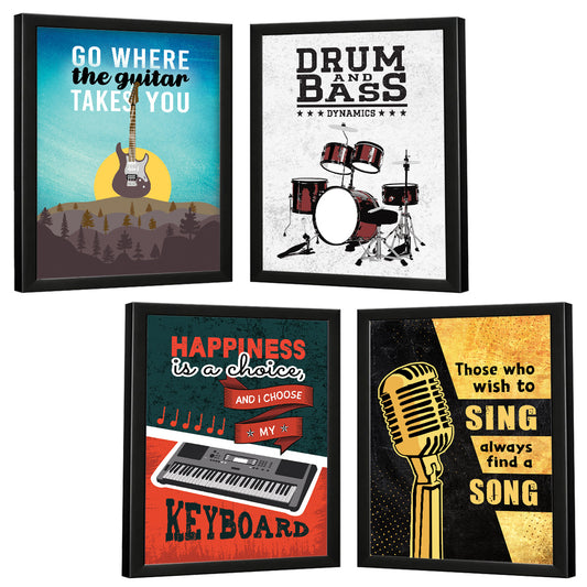 Music Quotes (Set of 4)