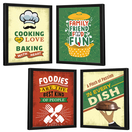 Restaurant Kitchen Dining Food (Set of 4)