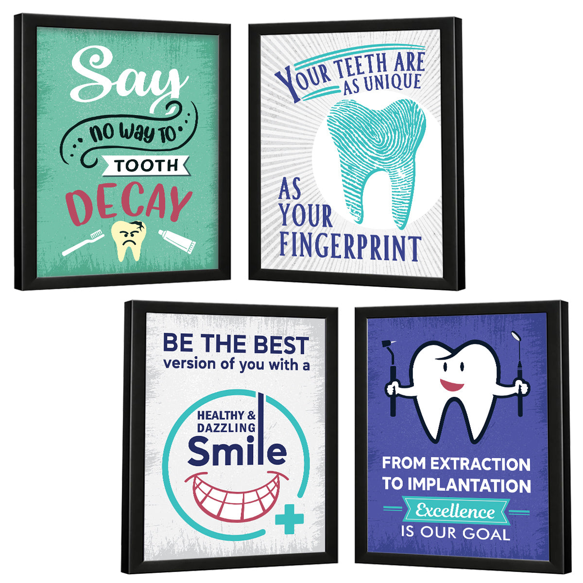 Dentist Doctor Quotes set of 4