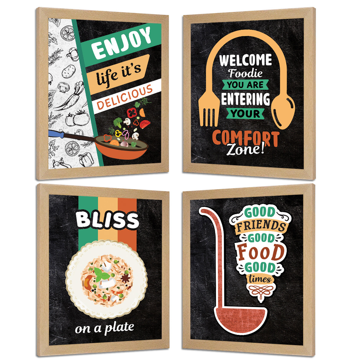 Restaurant Kitchen Dining Food (Set of 4)