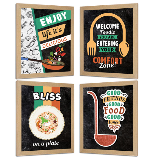 Restaurant Kitchen Dining Food (Set of 4)
