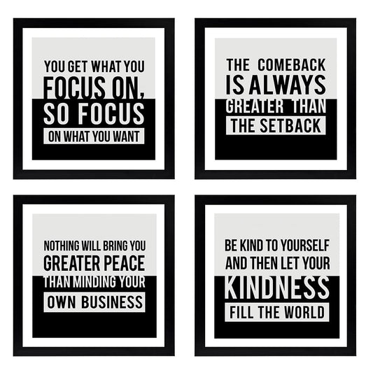 Motivational Quotes (Set of 4)