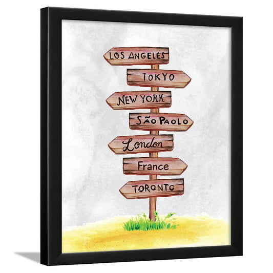 Travel Quotes Walls Frames