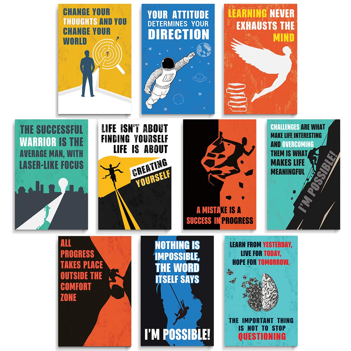 Motivational Poster (Set of 10)