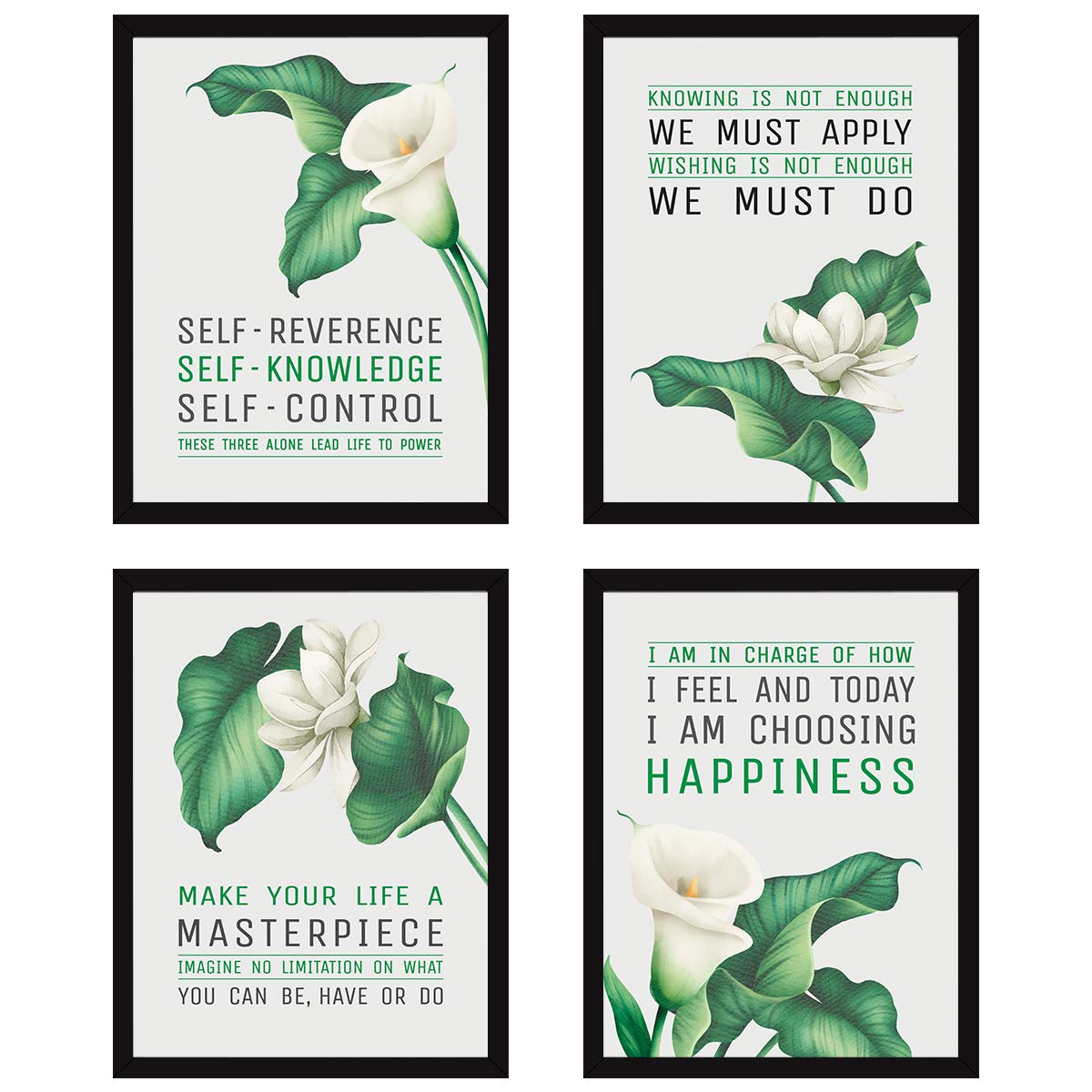 Motivational Quotes (Set of 4)