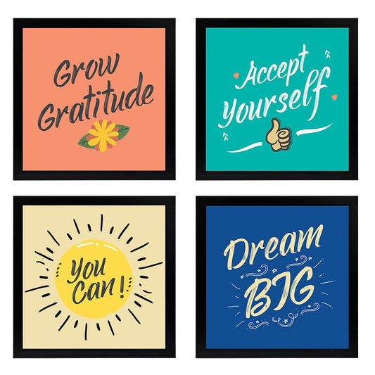 Motivational Quotes (Set of 4)
