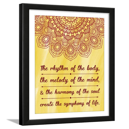 Yoga Quotes Wall Frames