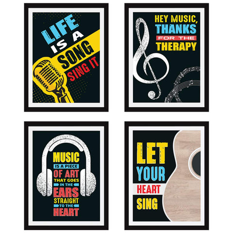 Music Quotes (Set of 4)