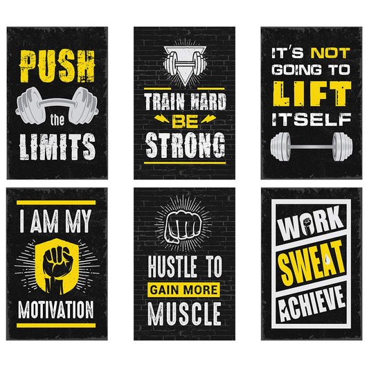 Gym Poster (Set of 6)