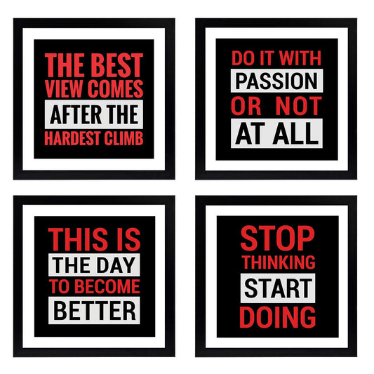Motivational Quotes (Set of 4)