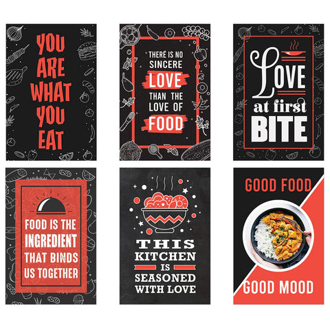 Kitchen Dining Poster (Set of 6)