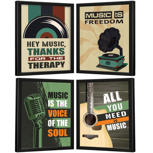 Music Quotes (Set of 4)