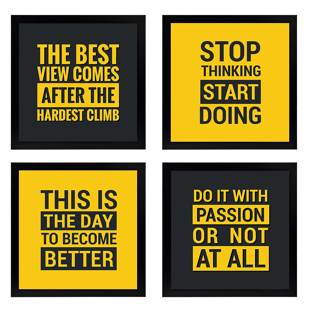 Motivational Quotes (Set of 4)
