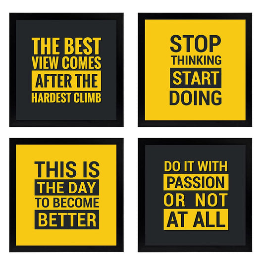 Motivational Quotes (Set of 4)