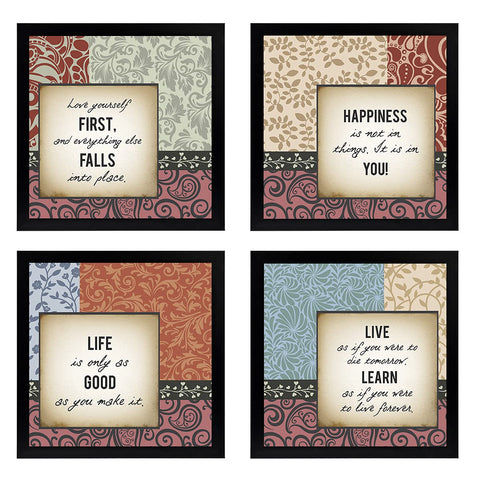 Family Quotes (Set of 4)