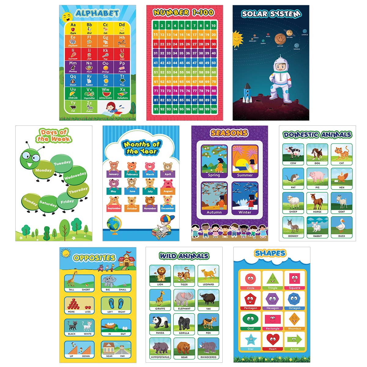 Kids Educational - Set of 10