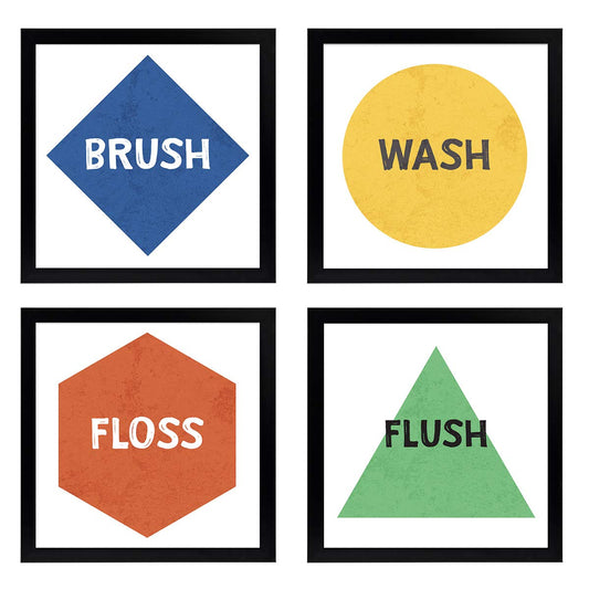 Bathroom Quotes (Set of 4)