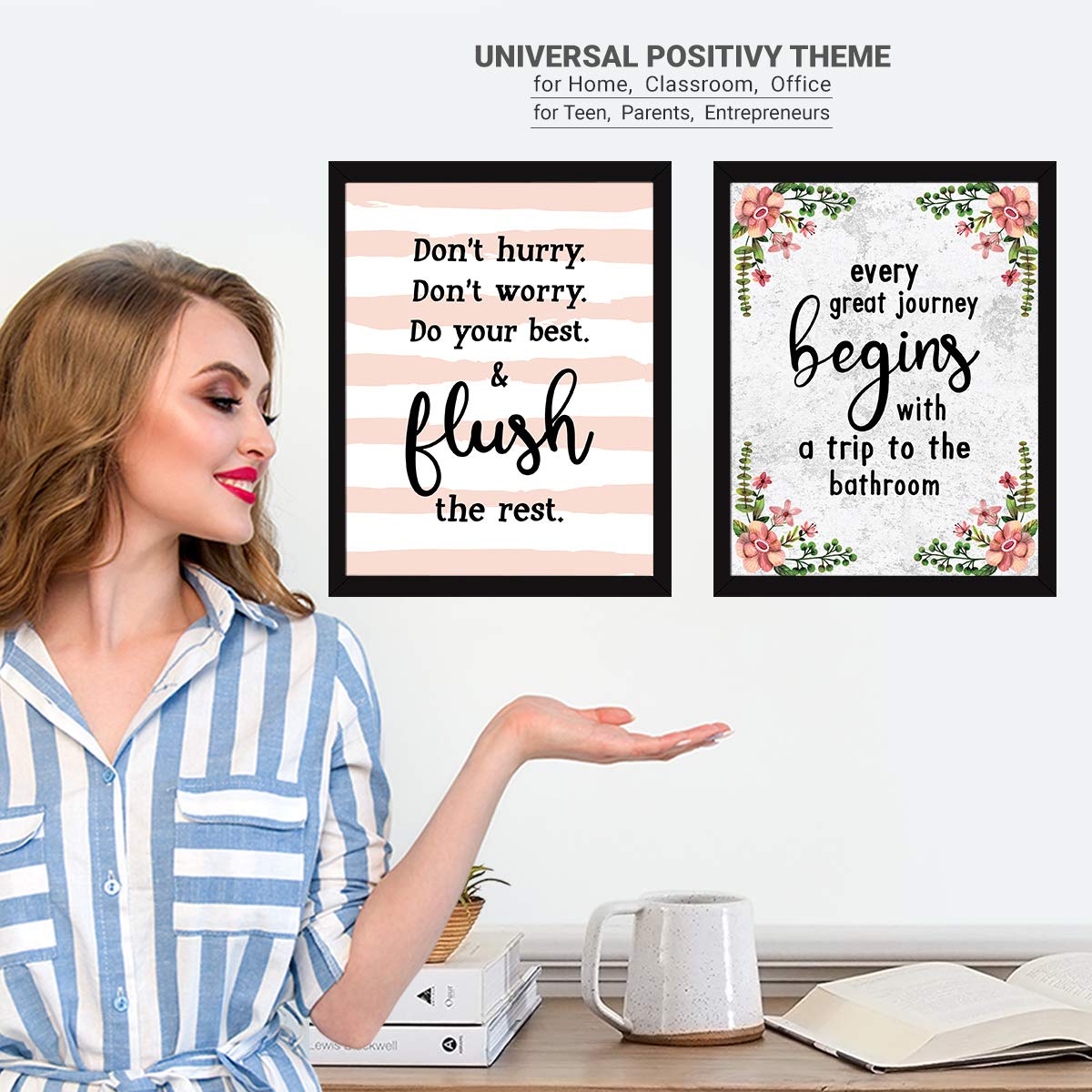 Bathroom Quotes (Set of 4)