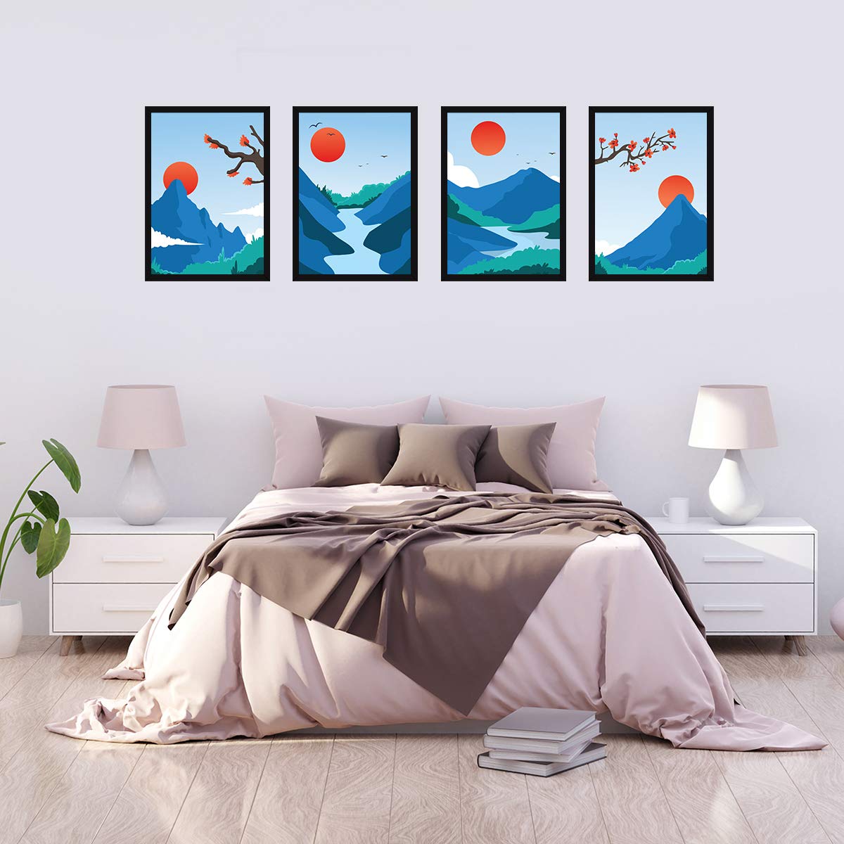 Wall Paintings (Set of 4)