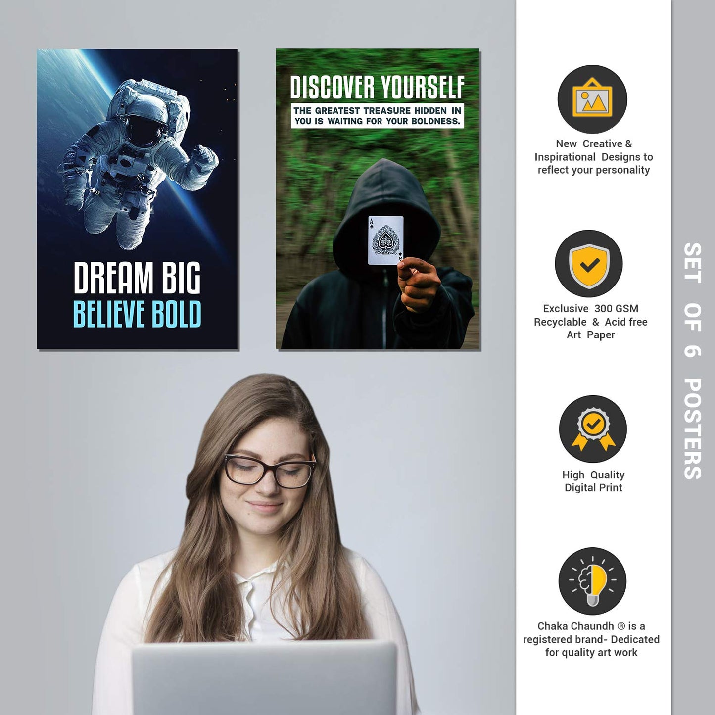 Motivational Educational Posters (Set of 6)