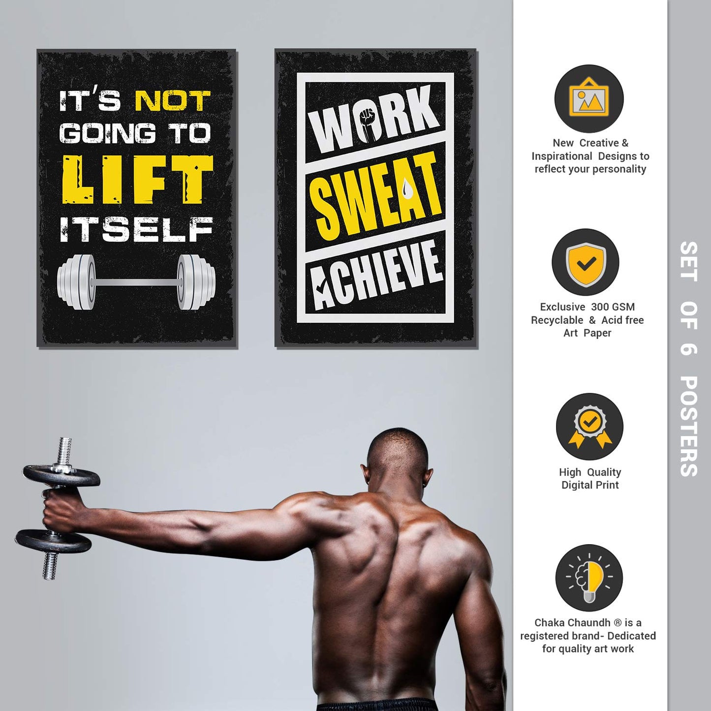 Gym Poster (Set of 6)
