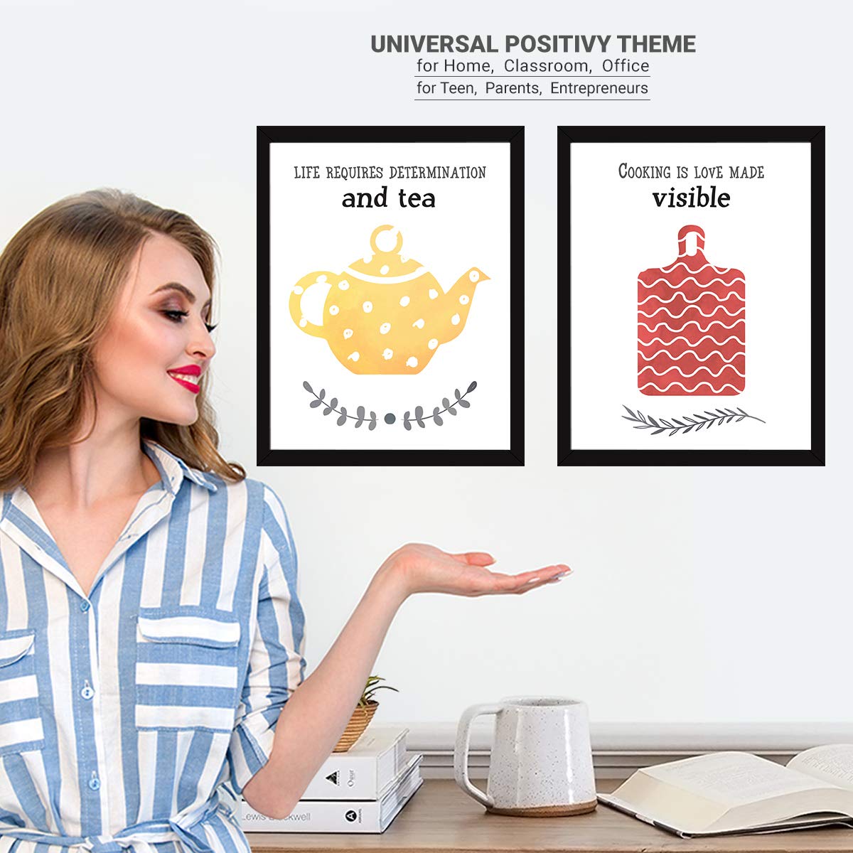 Kitchen Dining Quotes (Set of 4)