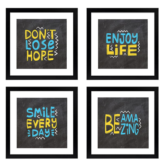 Motivational Inspirational Quotes (Set of 4)