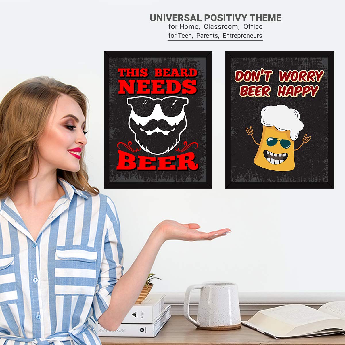 Bar Beer Quotes (Set of 4)